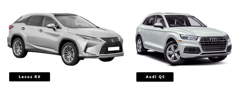 Lexus RX и Audi Q5